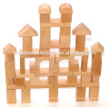 Stocké 100pcs Safety Rubber Wood Kids Toys Block